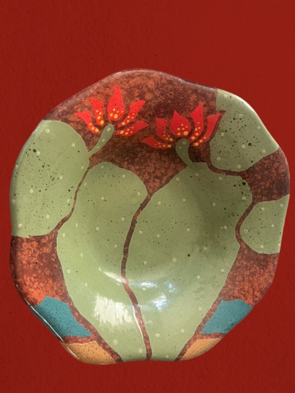 Rob Sanders Pottery Art Bowl Signed- VTG 2007 Santa Fé inspired